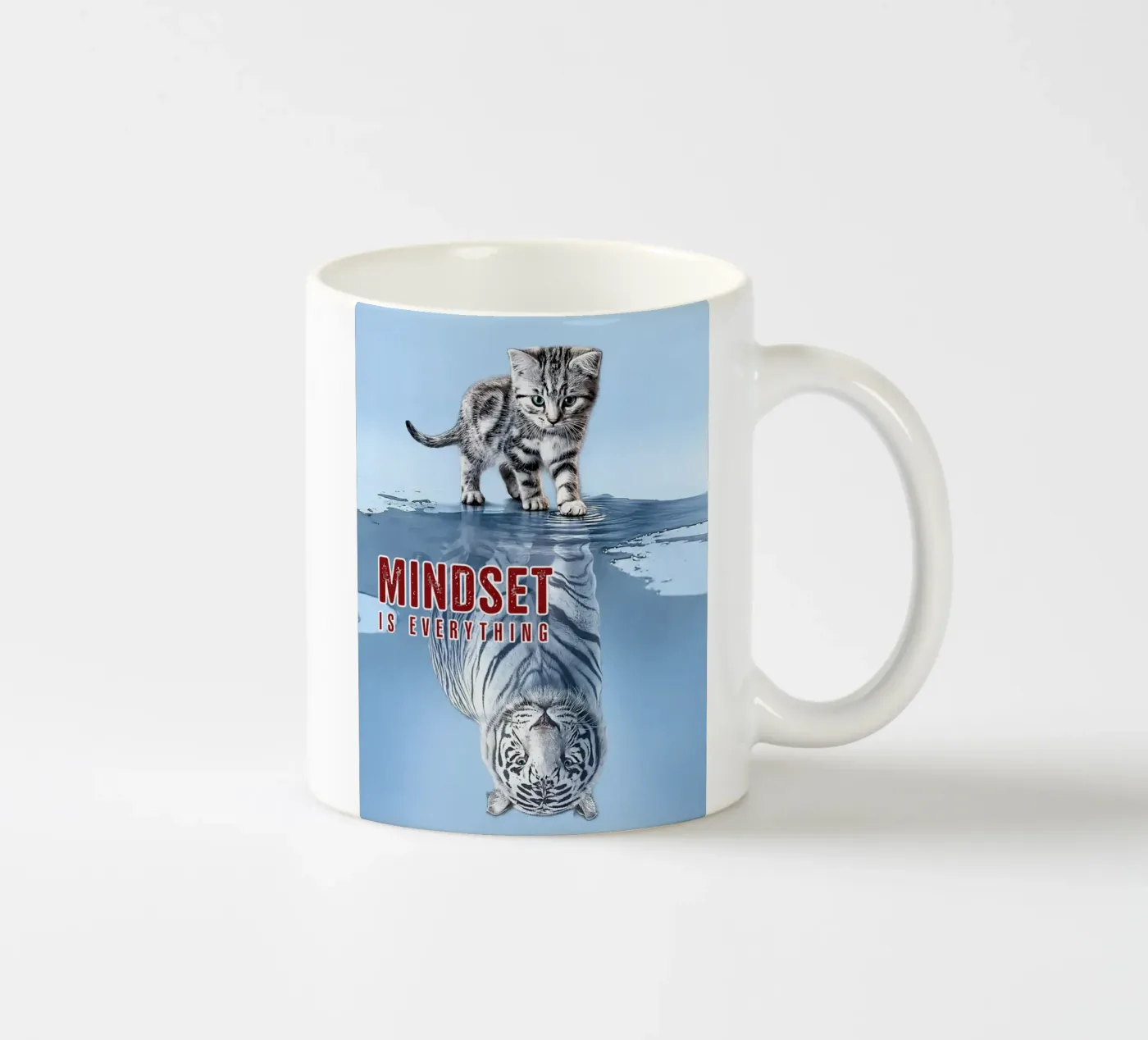 mindset is everything ceramic mug by citralake