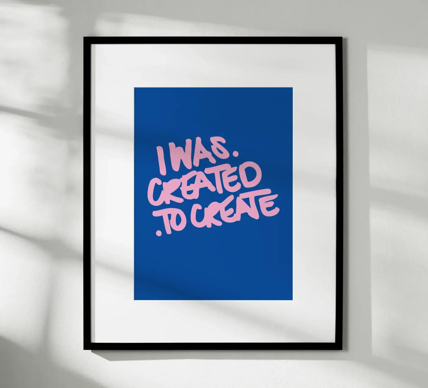 Created to Create poster by Tamsen Design