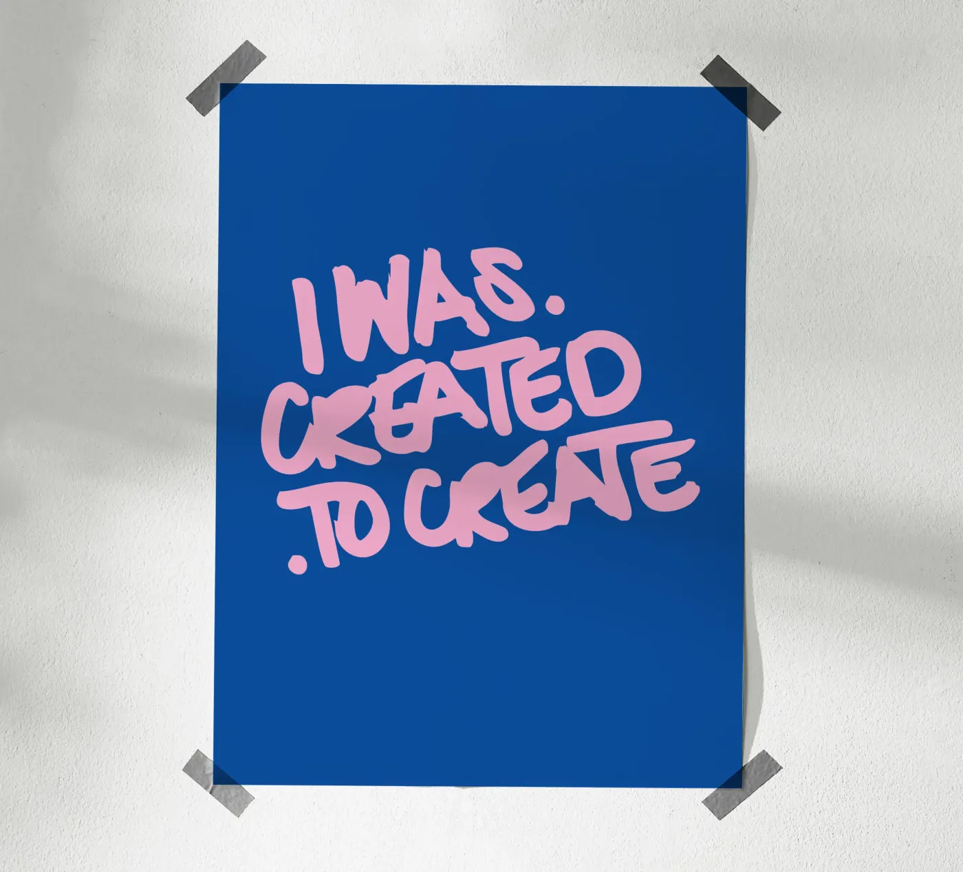 Created to Create poster by Tamsen Design