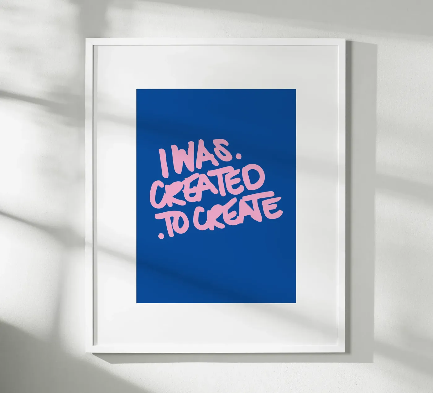 Created to Create poster by Tamsen Design