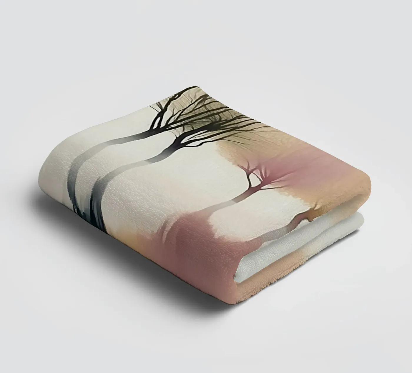 Tree Line Reflection towel by Hazia