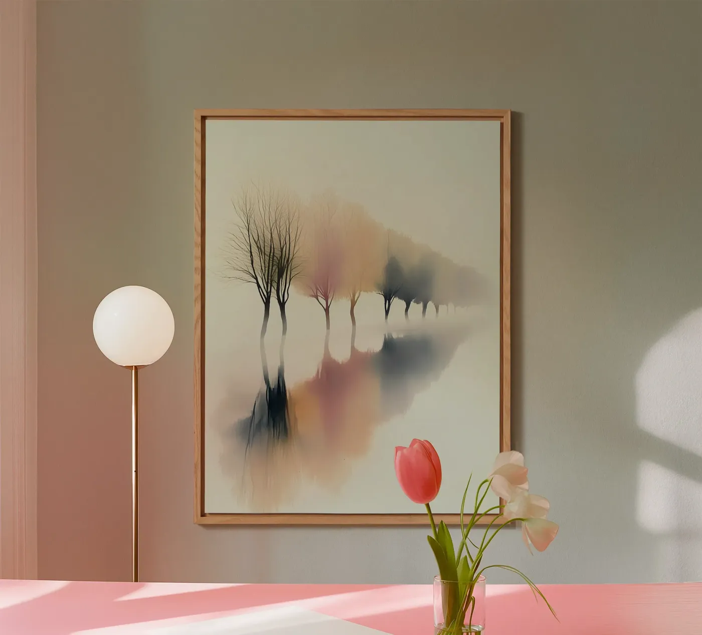 Tree Line Reflection forex plate by Hazia