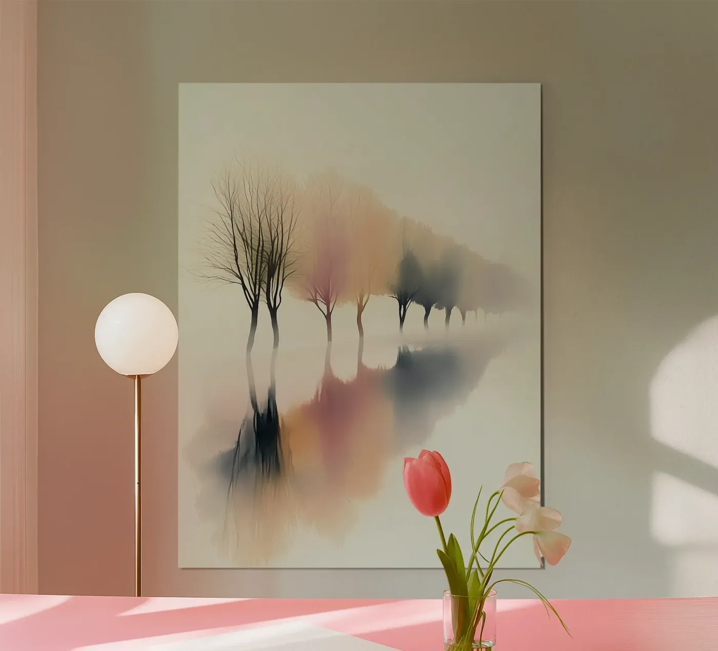 Tree Line Reflection Poster von Hazia