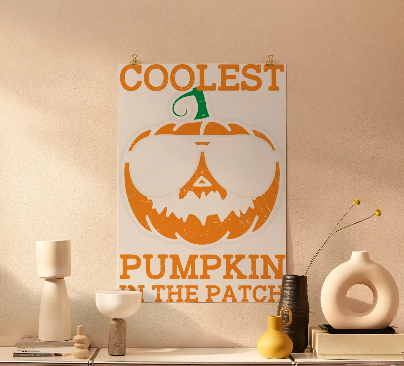 Coolest Pumpkin in the Patch Poster von edsonramosart