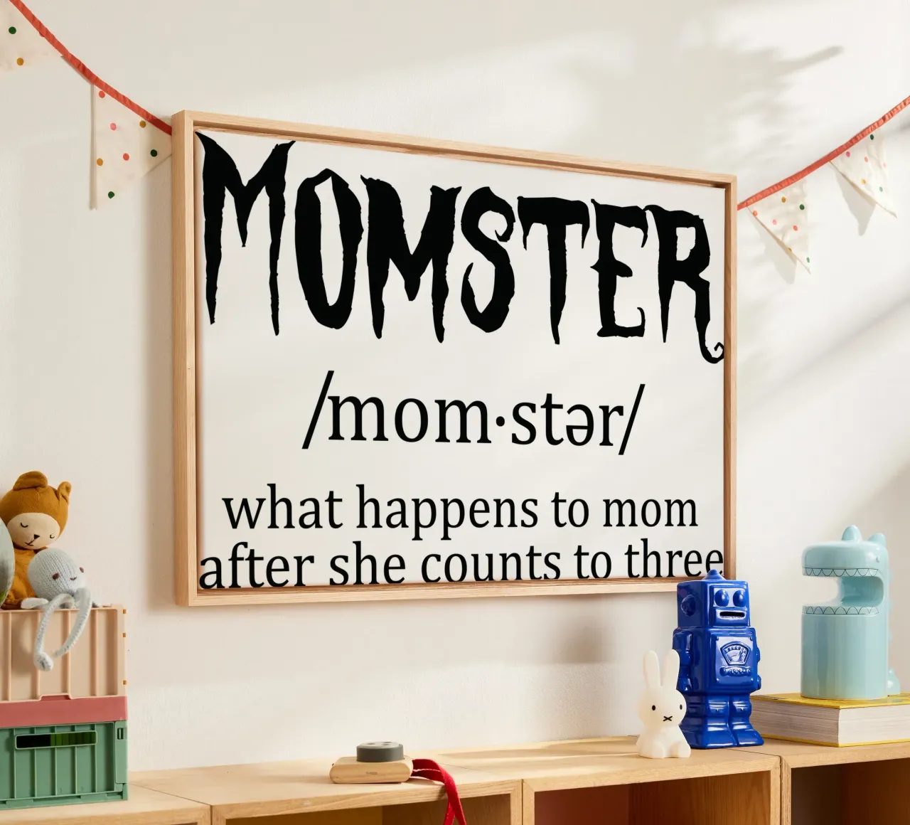 Momster definition canvas met Baklijst van edsonramosart