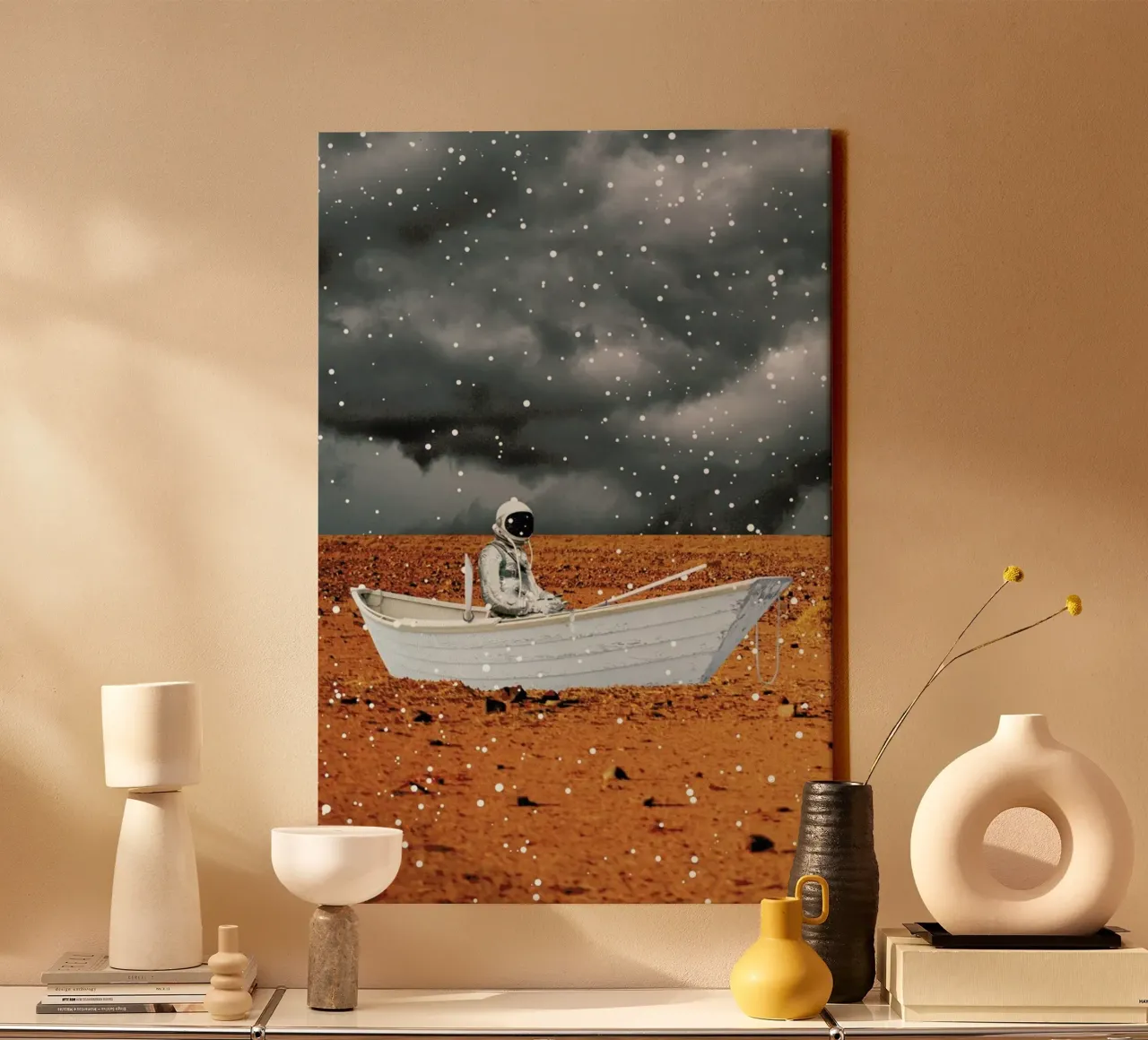 Abandon Ship canvas met Baklijst van Jason Brueck