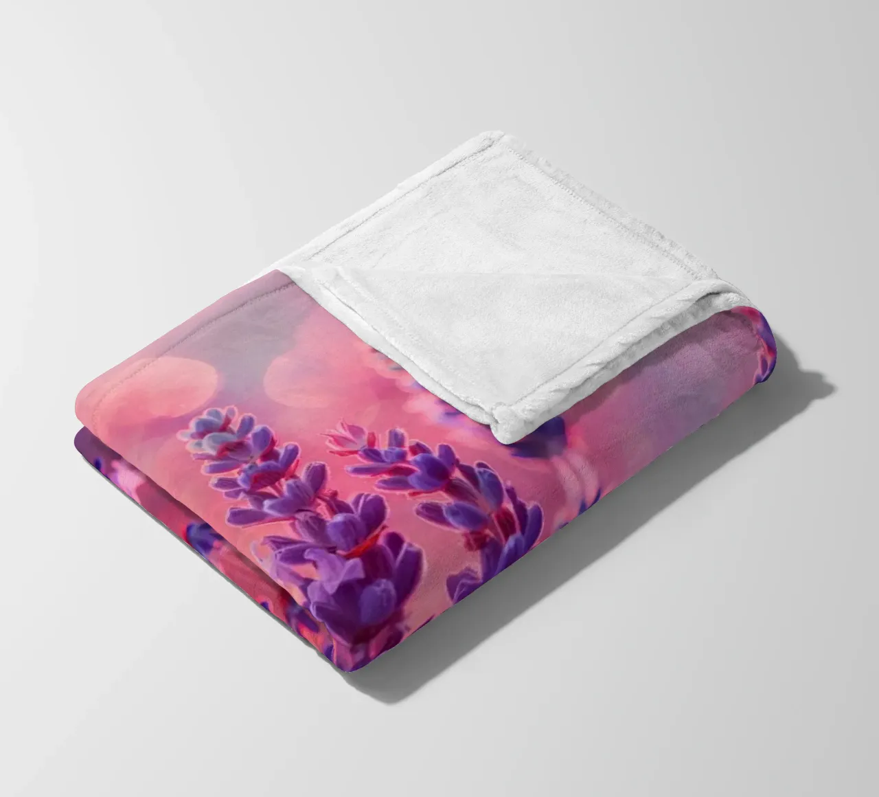 Lavender In Pink Light coperta in pile da treechild