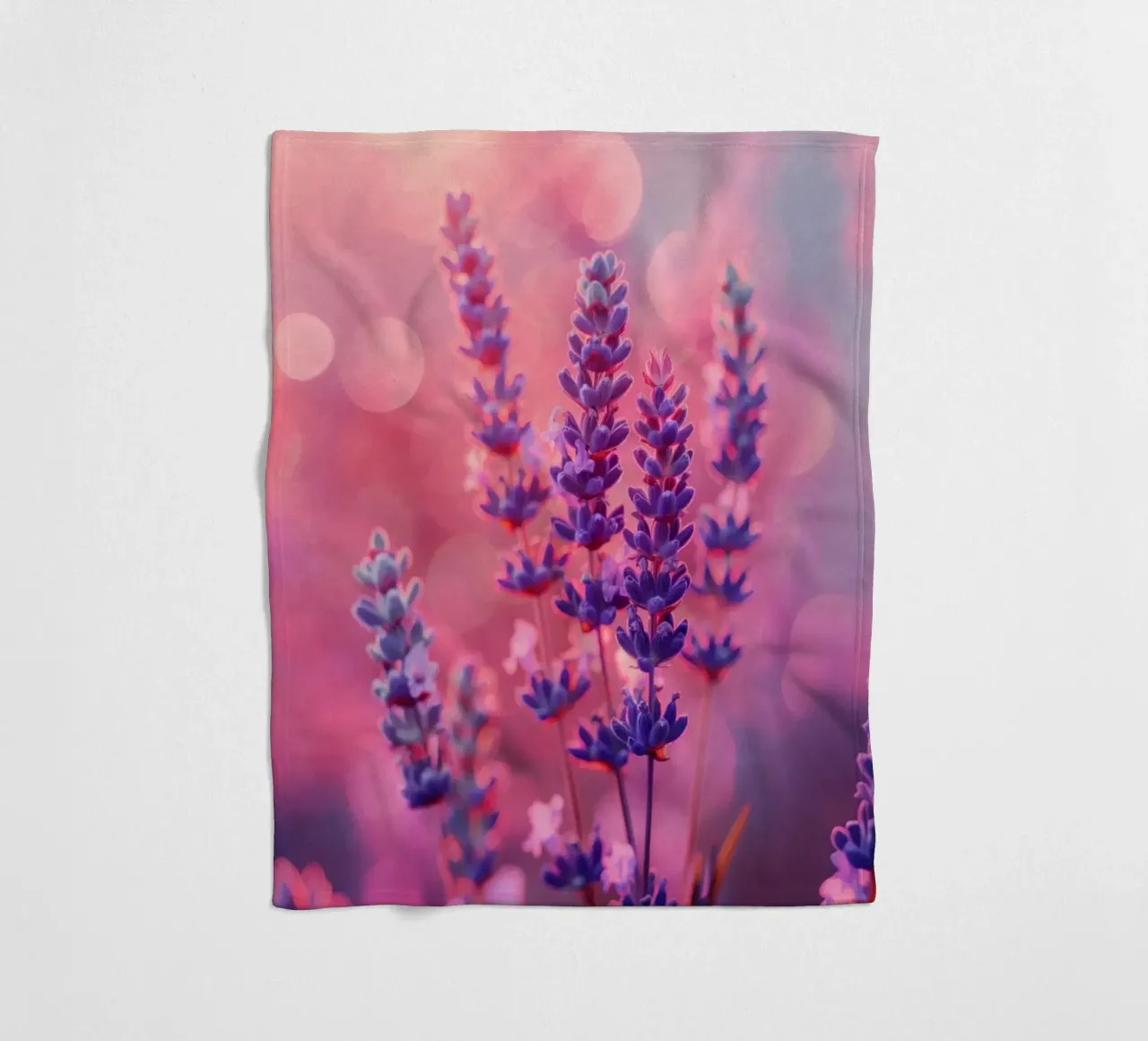 Lavender In Pink Light coperta in pile da treechild