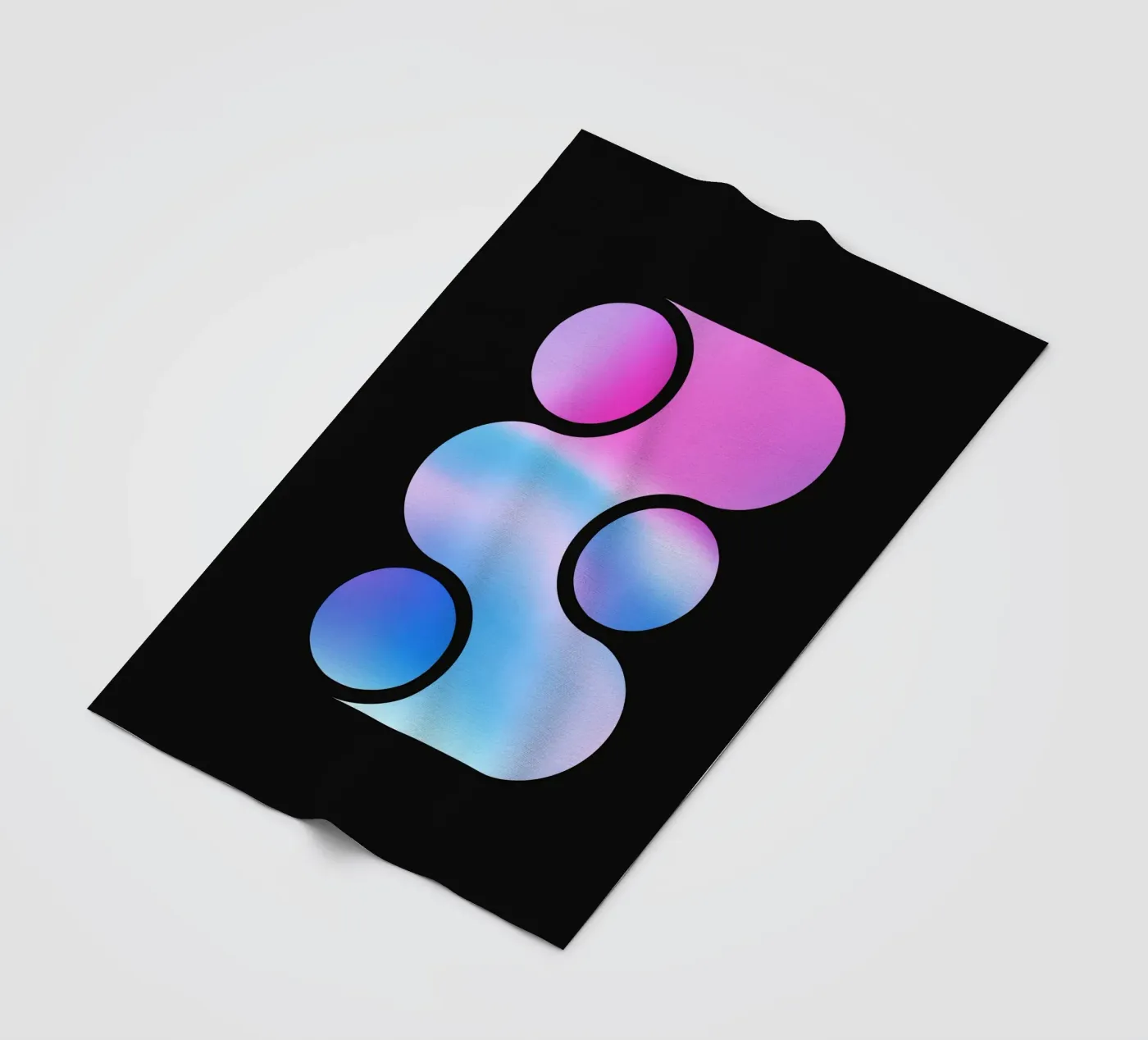 Gradient Shape • 1 Fleecedecke von color&shape