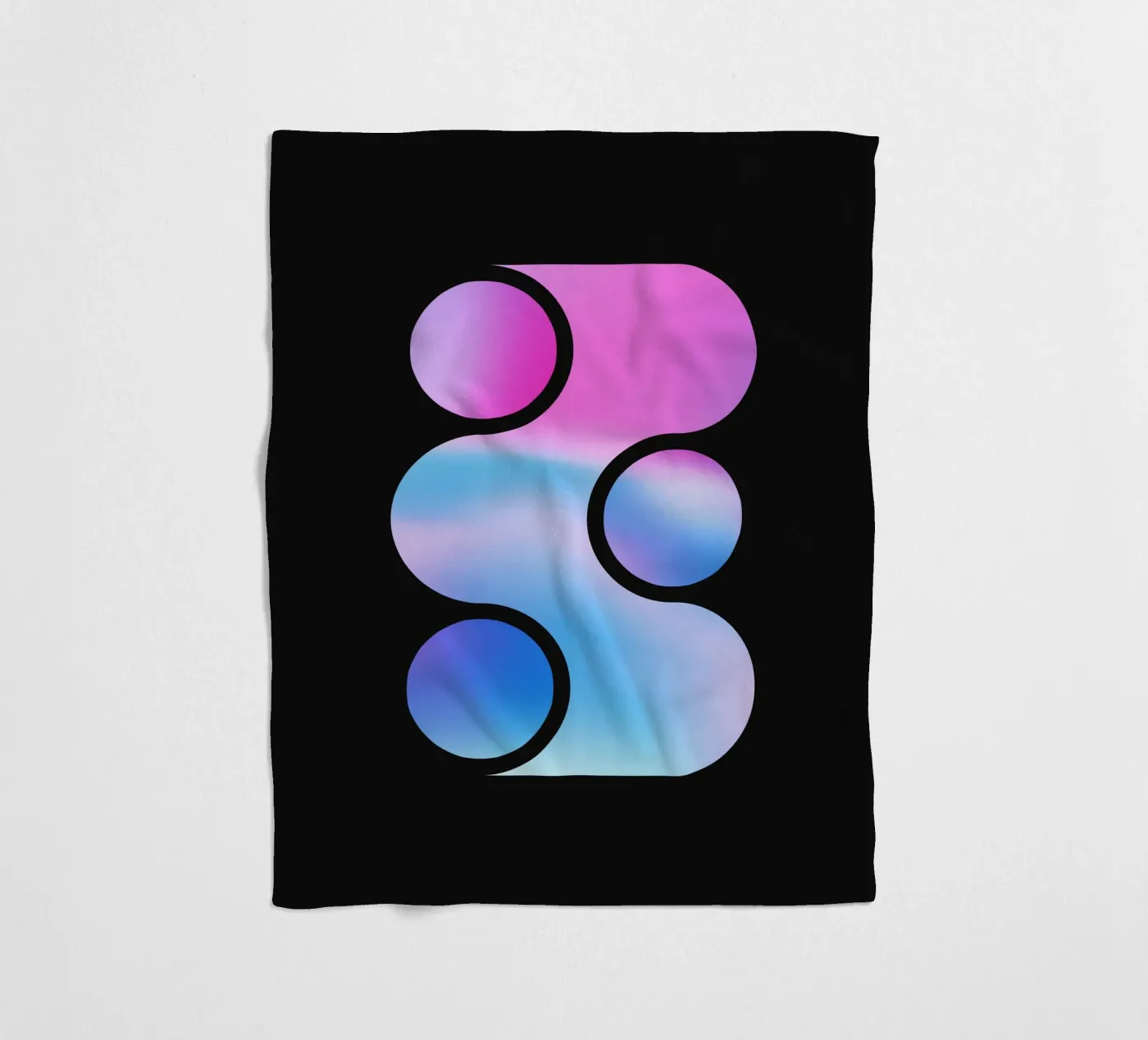Gradient Shape • 1 Fleecedecke von color&shape