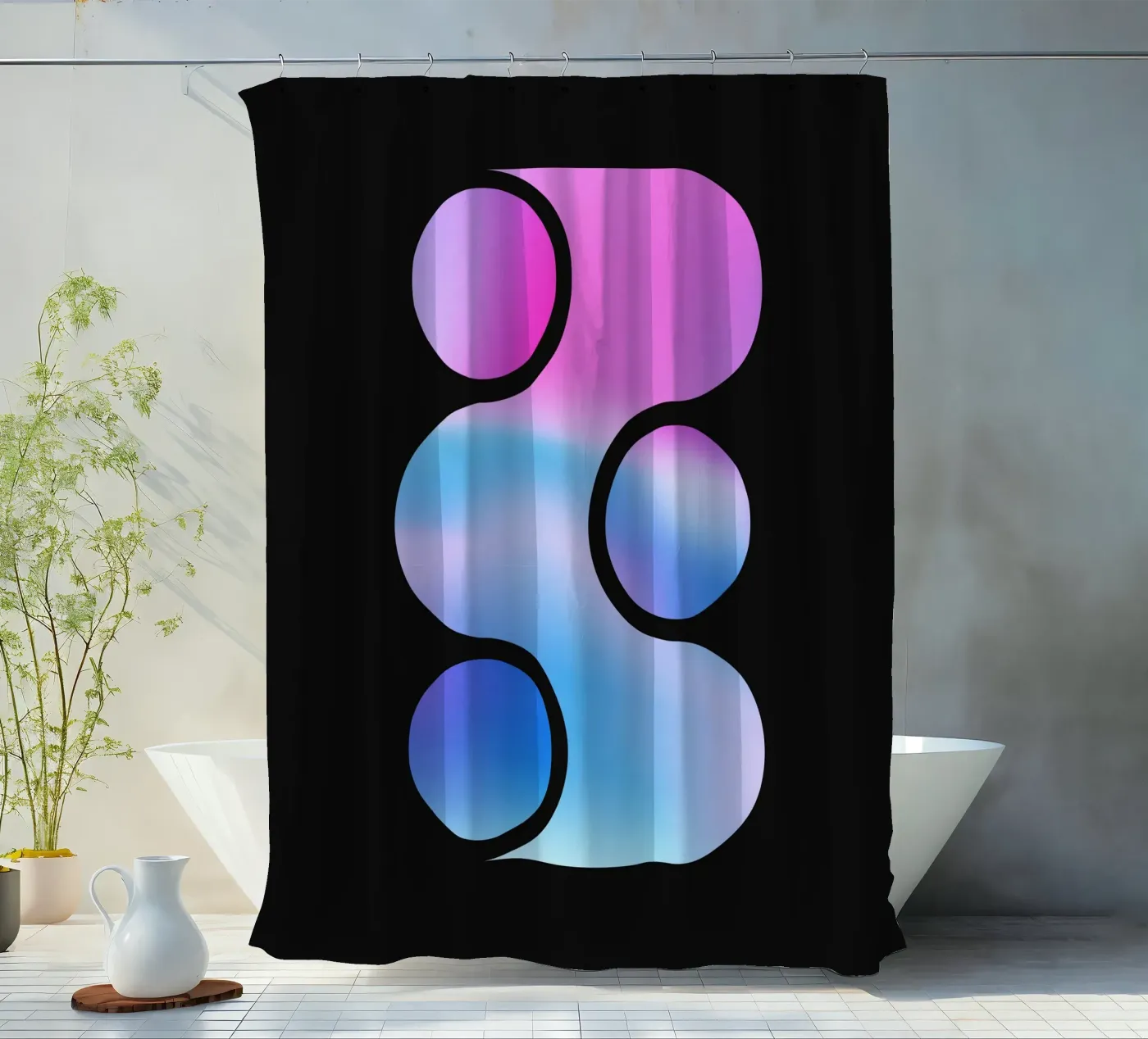 Gradient Shape • 1 Duschvorhang von color&shape