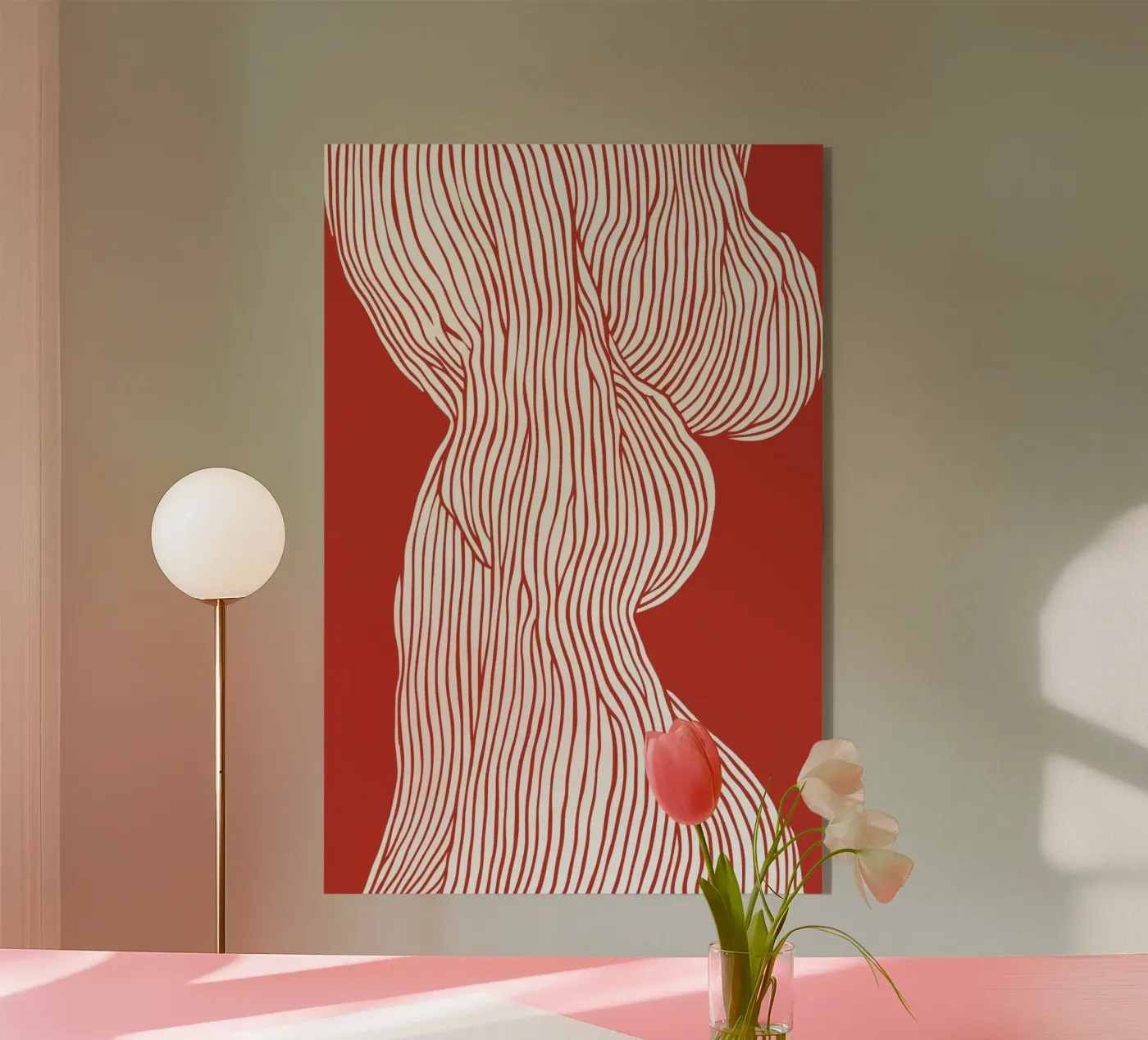 Fibers (Red) plexiglass da treechild