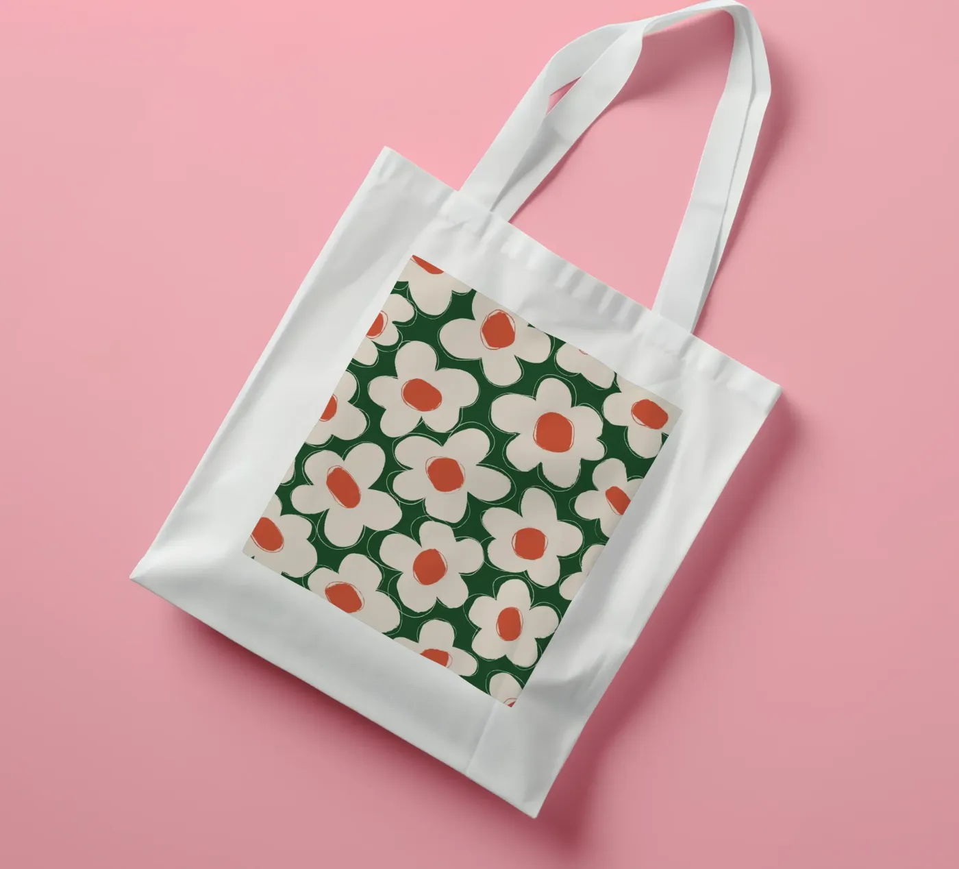 Daisy Pattern tote bag by treechild