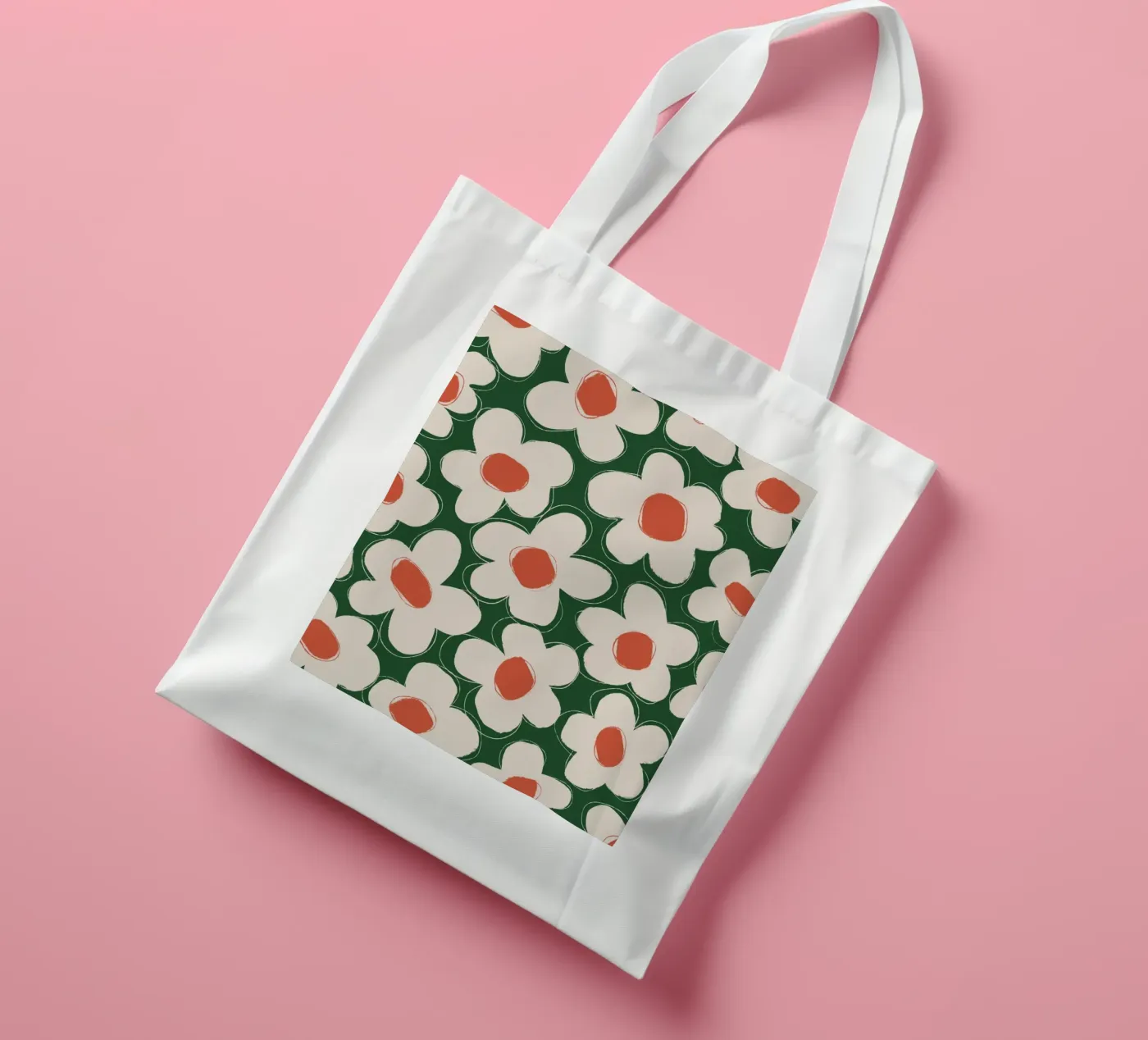 Daisy Pattern tote bag by treechild