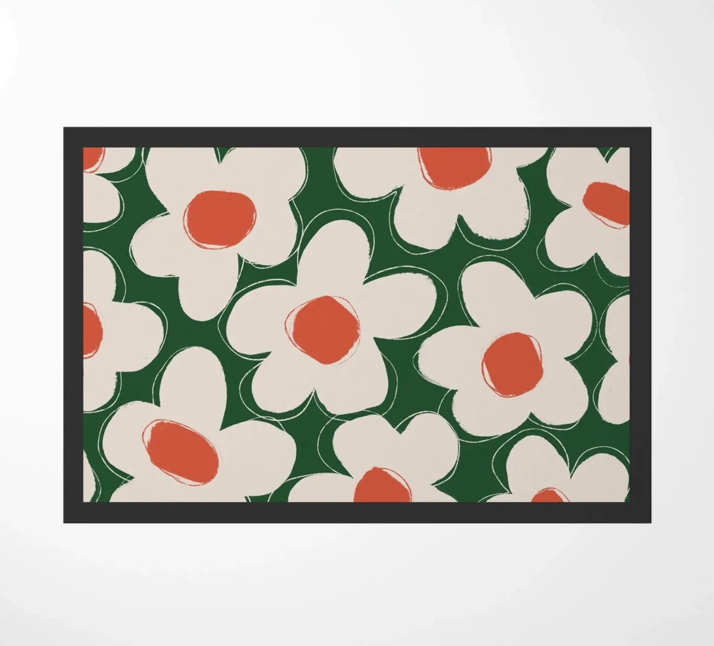 Daisy Pattern doormat by treechild