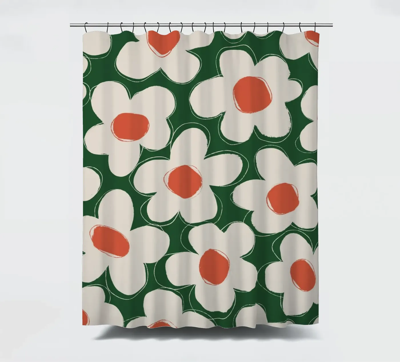Daisy Pattern Duschvorhang von treechild