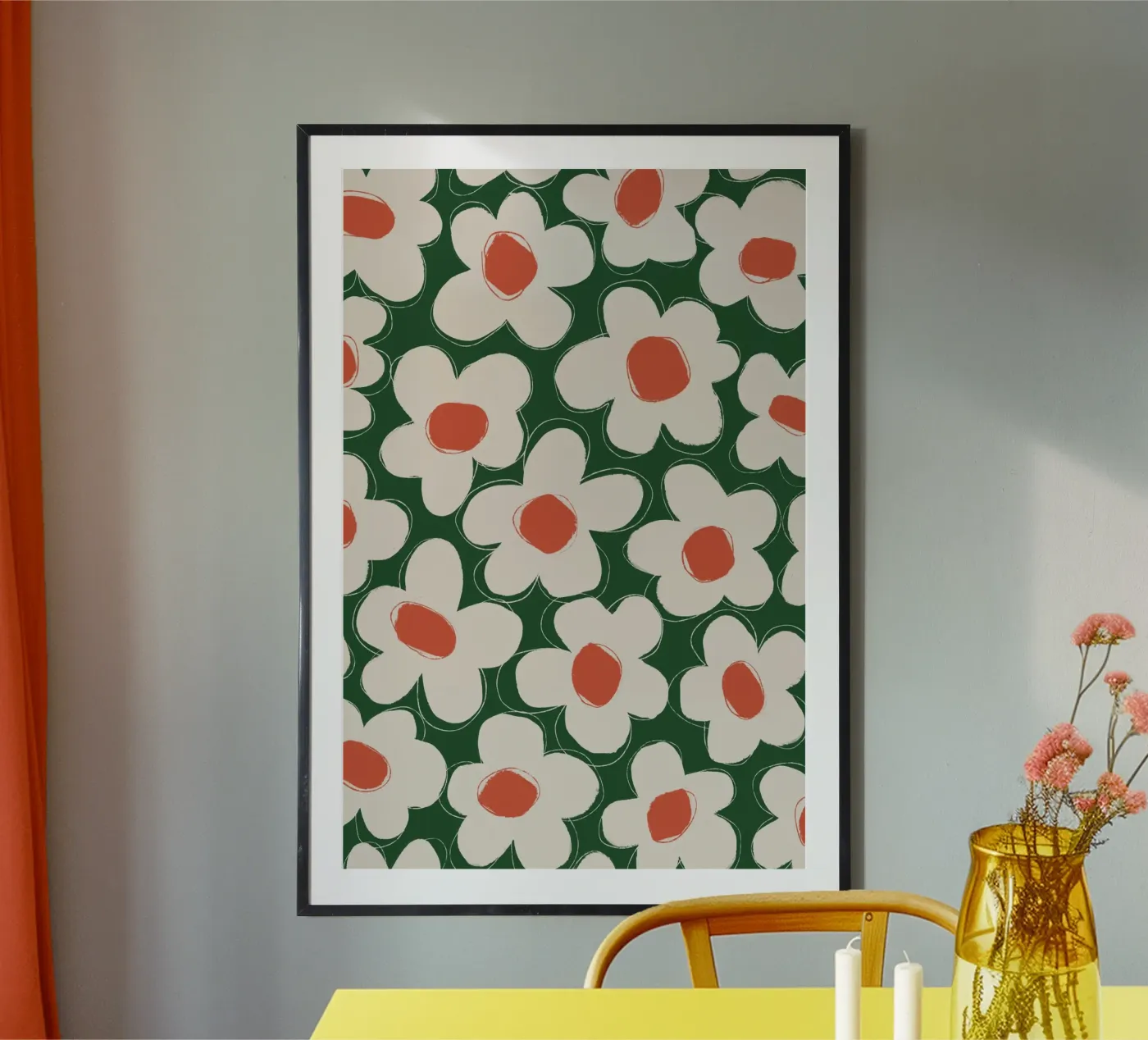Daisy Pattern poster by treechild