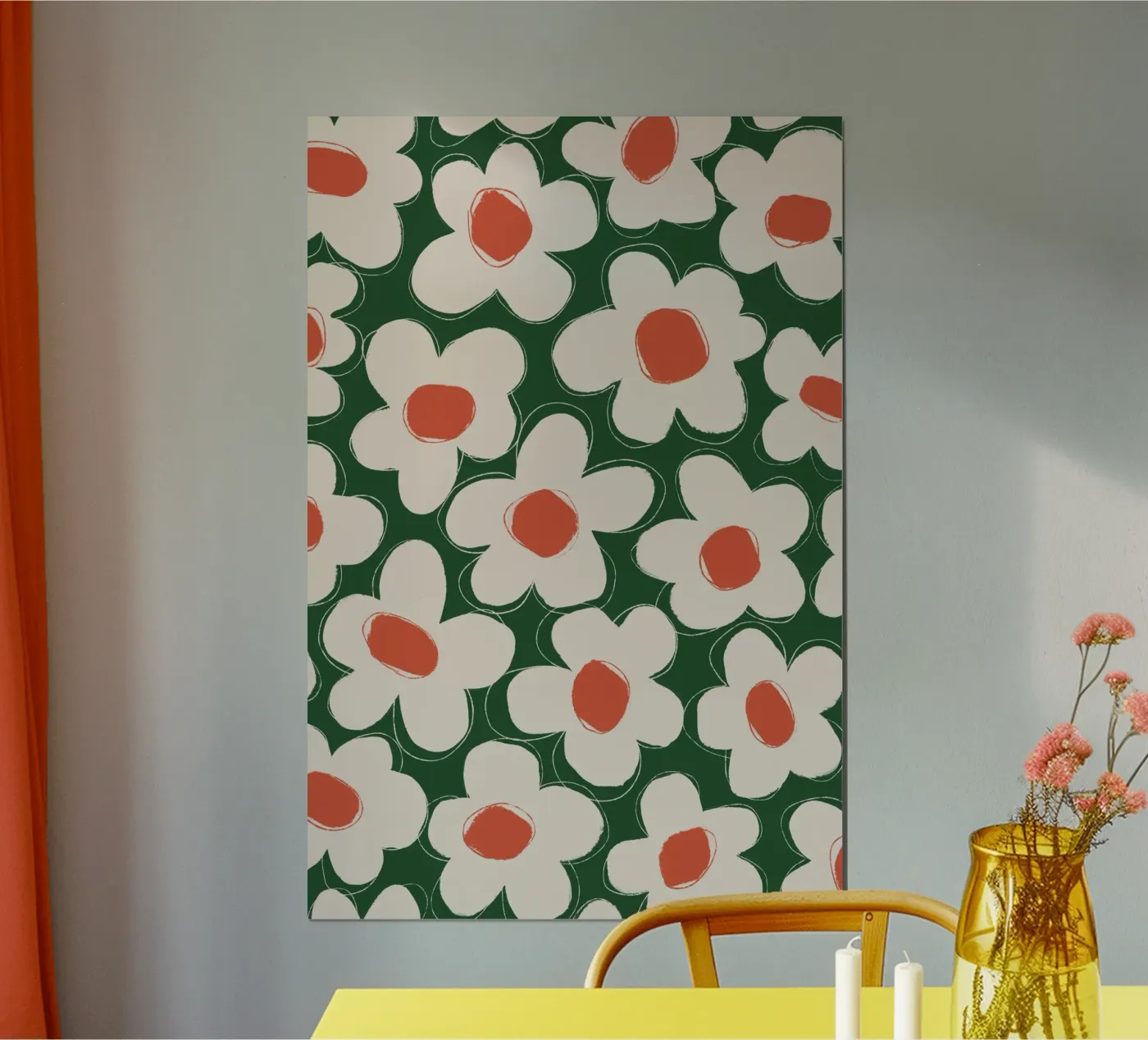 Daisy Pattern poster by treechild