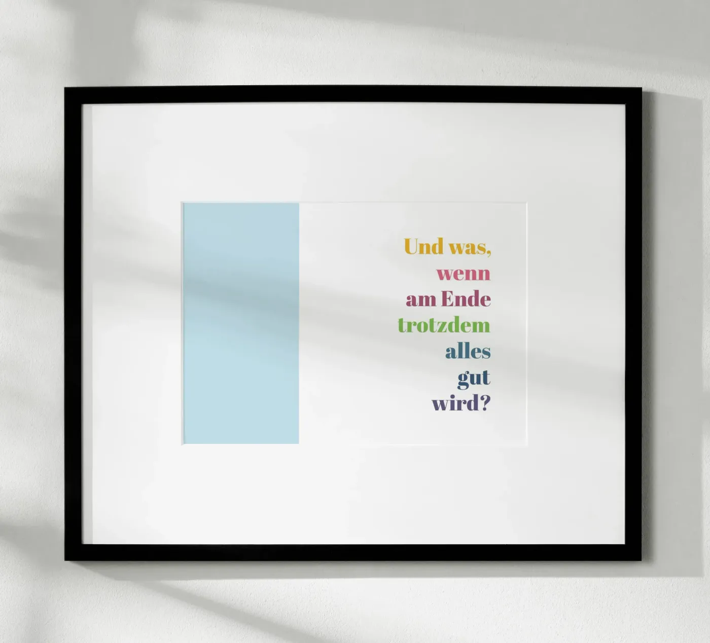 Alles gut poster by glueckaufpapier