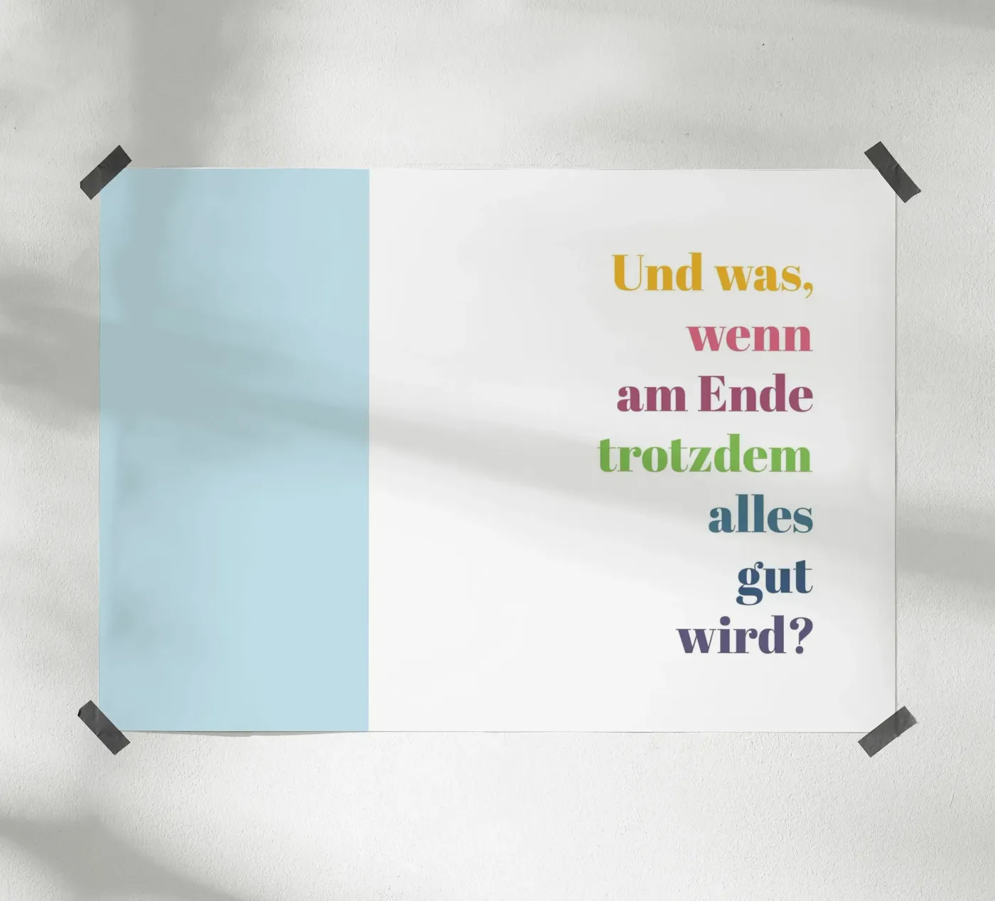 Alles gut poster da glueckaufpapier
