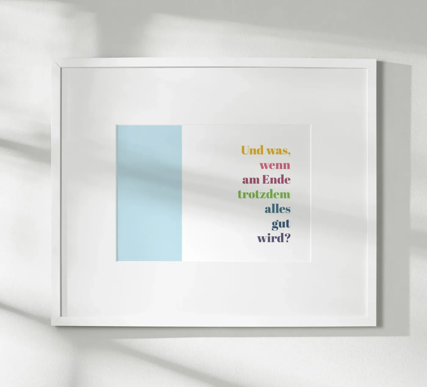 Alles gut poster by glueckaufpapier