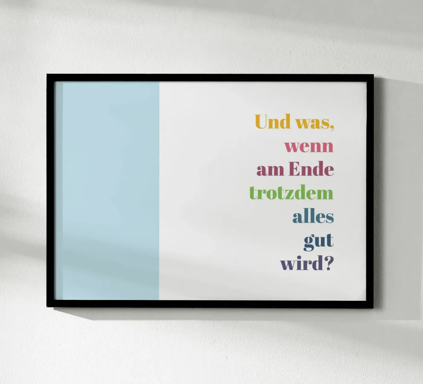 Alles gut poster by glueckaufpapier