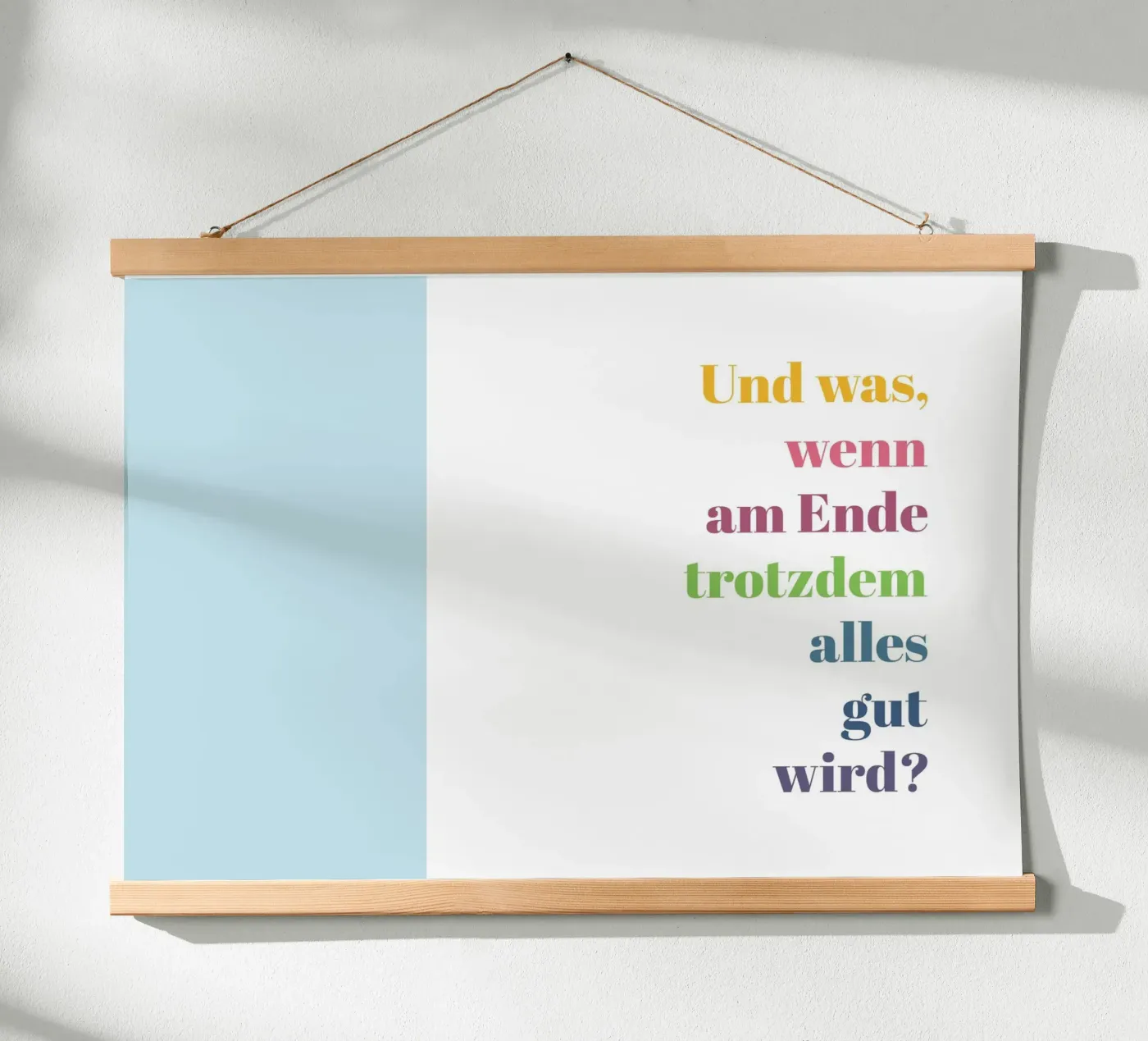 Alles gut poster by glueckaufpapier