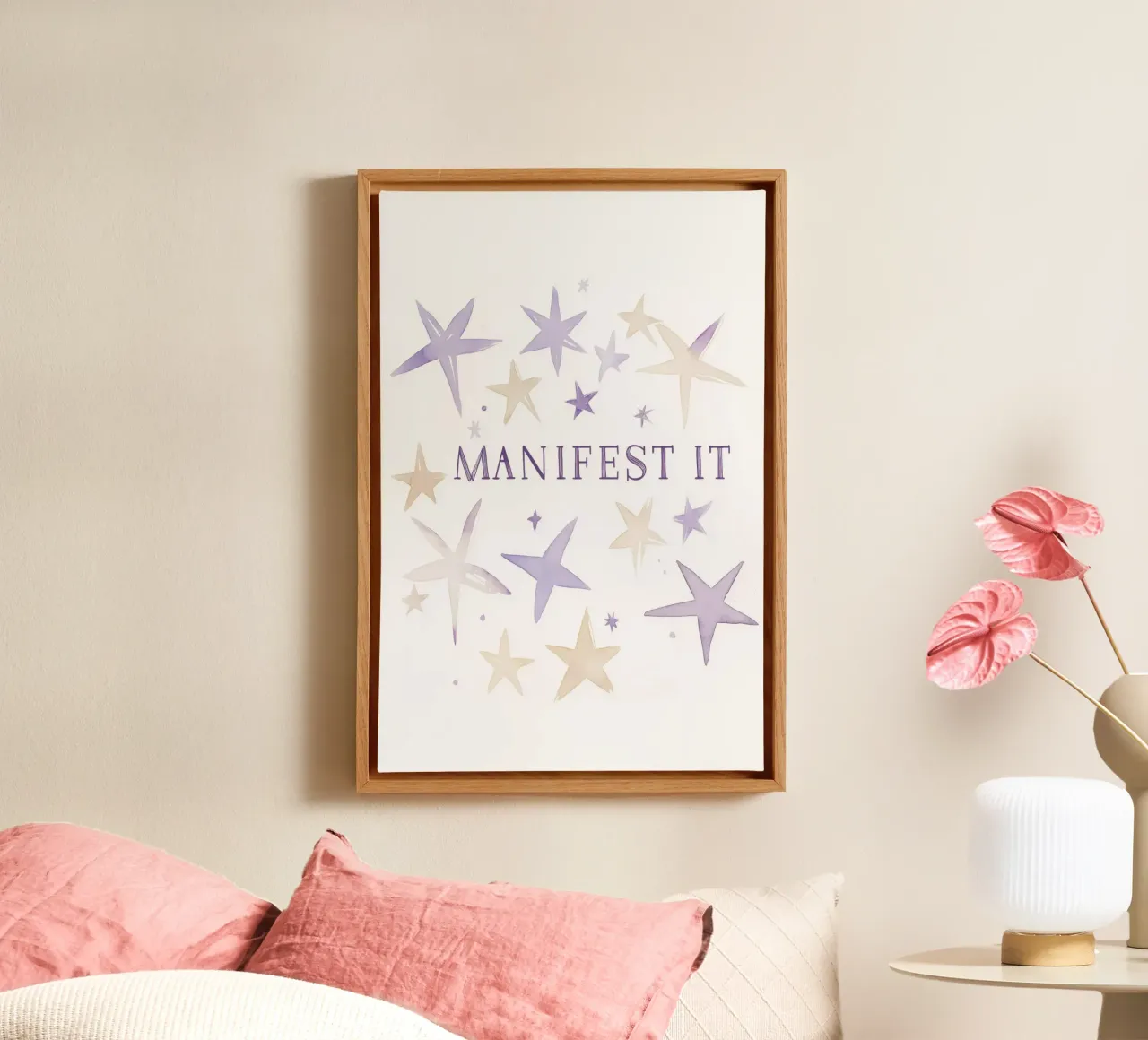Manifest It tela con Cornice a cassetta da treechild