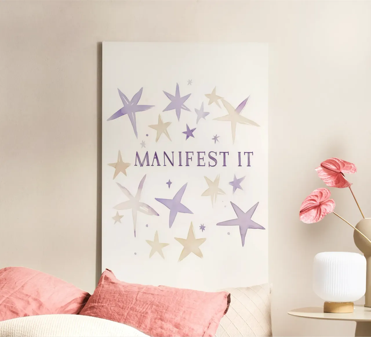 Manifest It tela con Cornice a cassetta da treechild