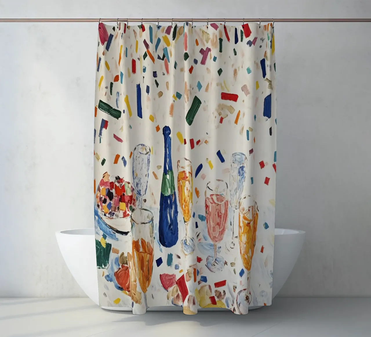 Party Time No 2 shower curtain by treechild