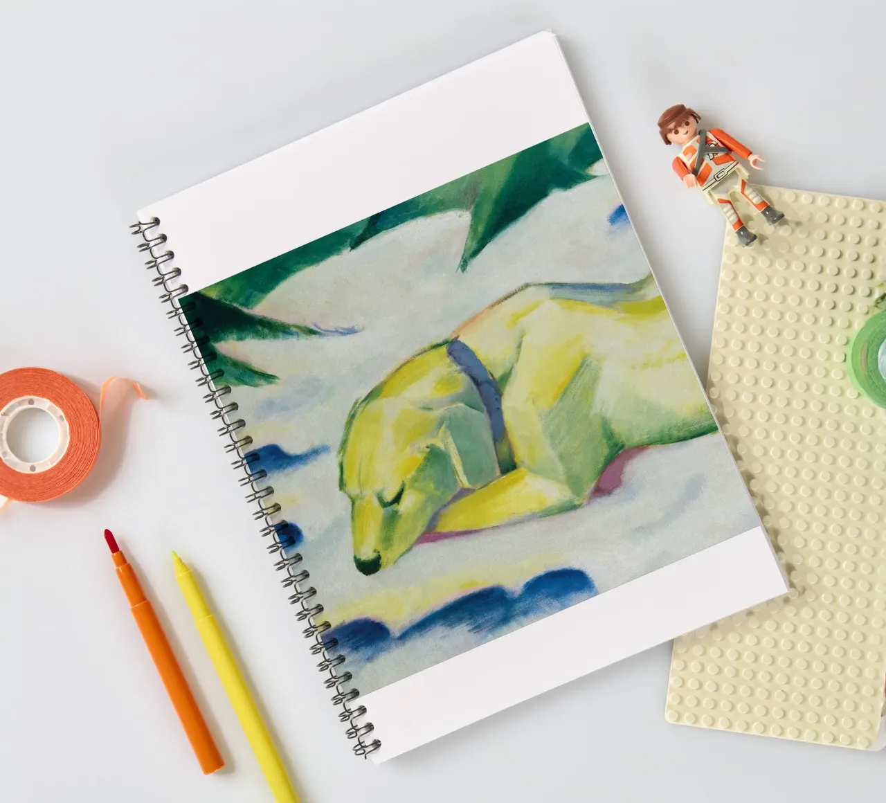 Franz Marc - Dog Lying in the Snow spiral notebook by ARTOTHEK