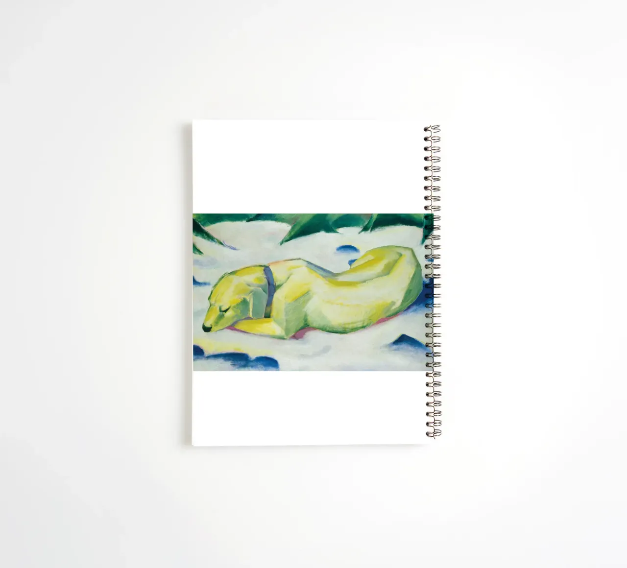 Franz Marc - Dog Lying in the Snow spiral notebook by ARTOTHEK