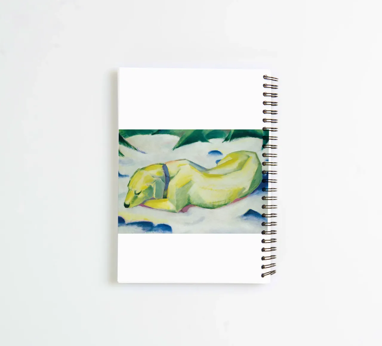 Franz Marc - Dog Lying in the Snow spiral notebook by ARTOTHEK