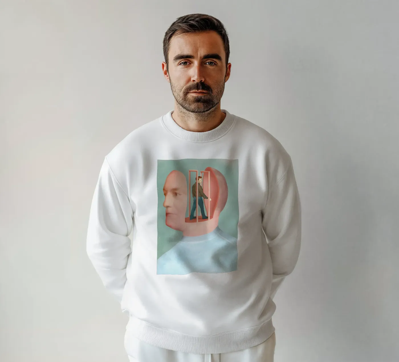 Inside Head felpa da Ellen Weinstein