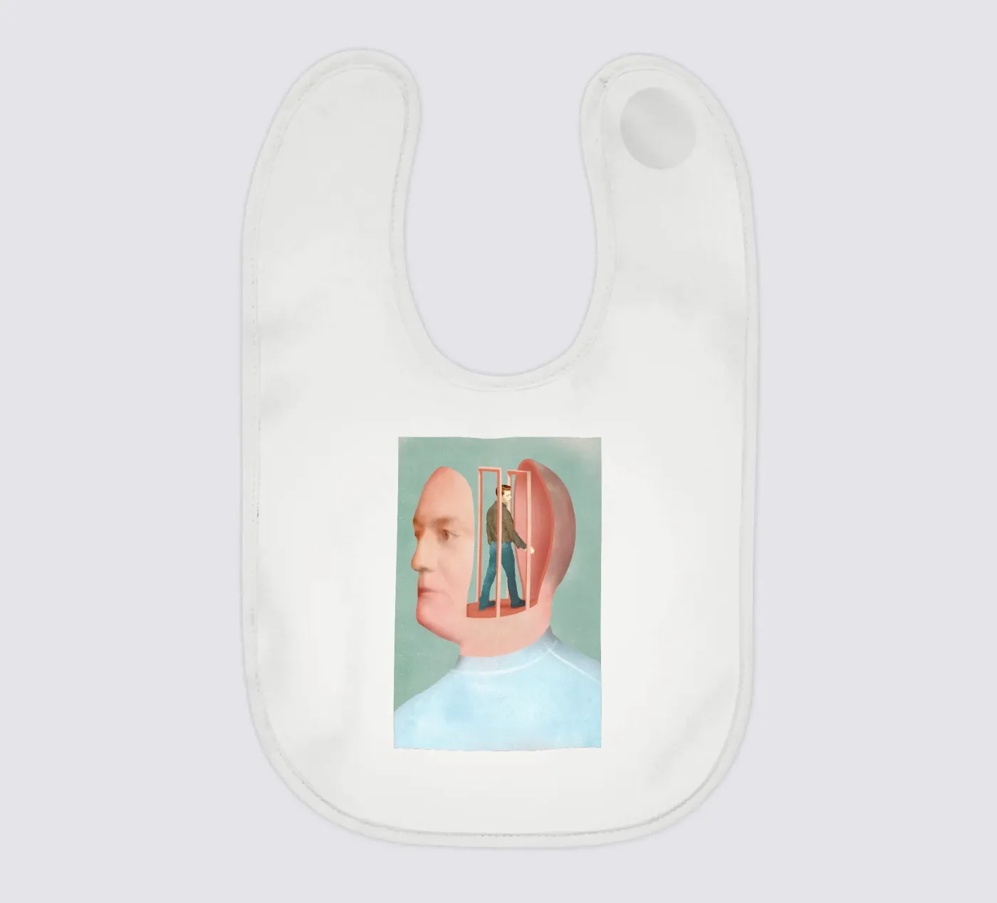 Inside Head Babylätzchen von Ellen Weinstein