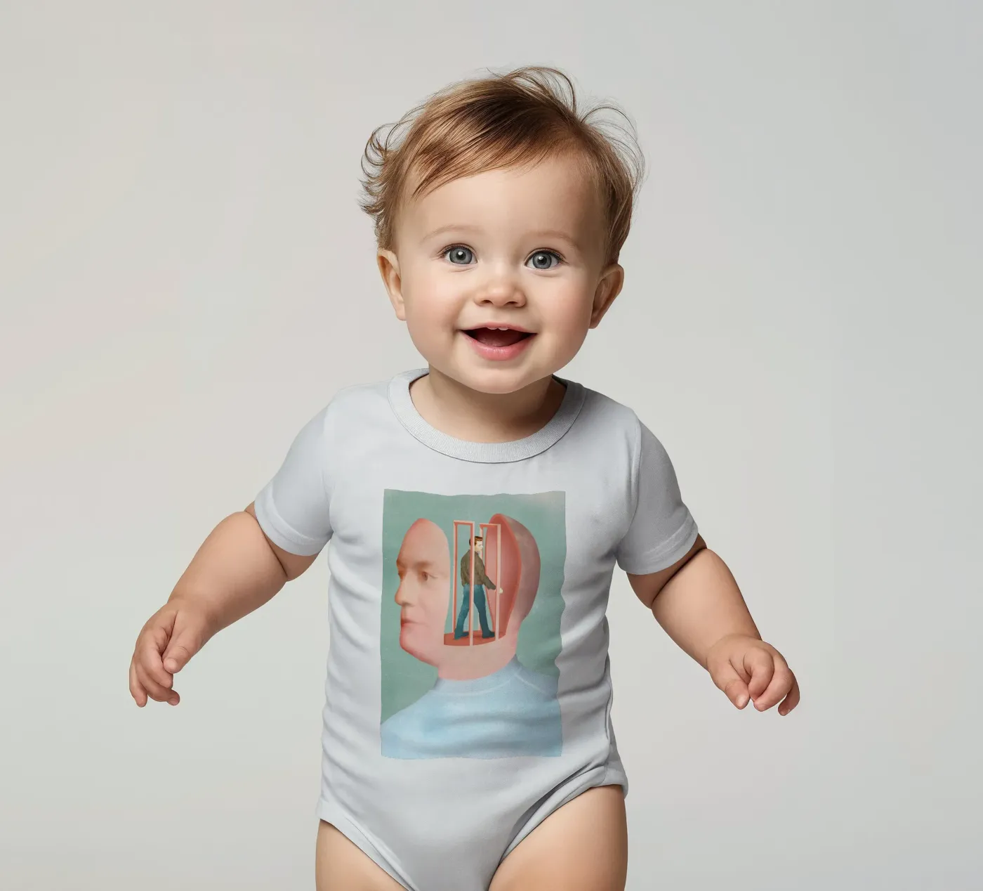 Inside Head Kurzarm Babybody von Ellen Weinstein