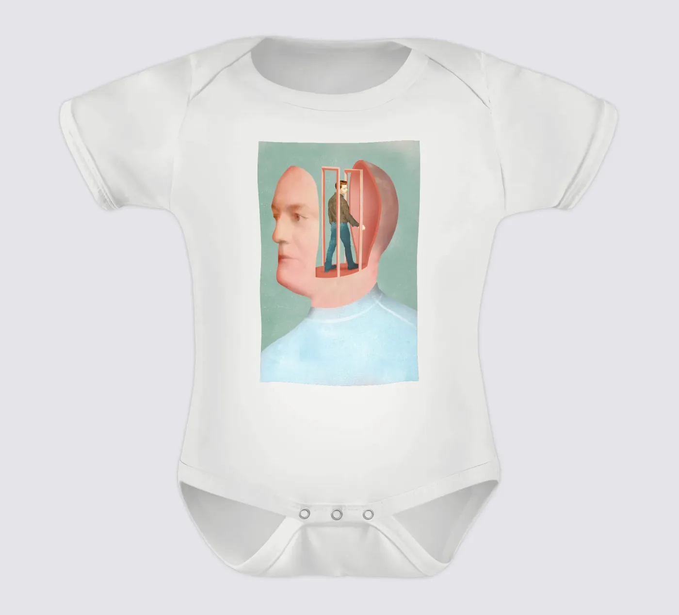Inside Head Kurzarm Babybody von Ellen Weinstein
