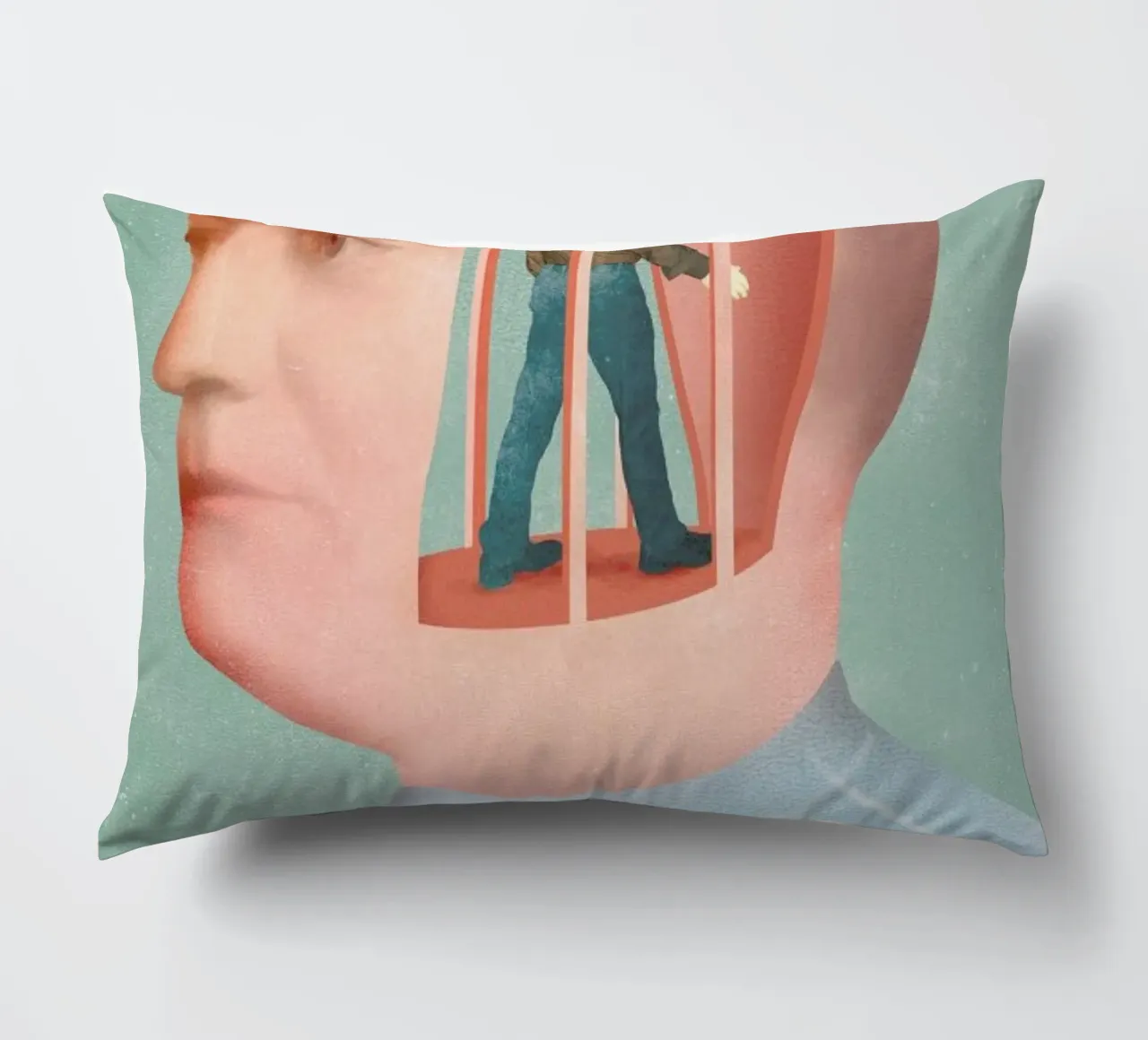 Inside Head cuscino da Ellen Weinstein