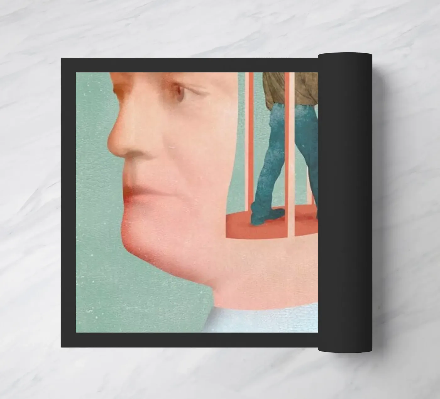 Inside Head deurmat van Ellen Weinstein