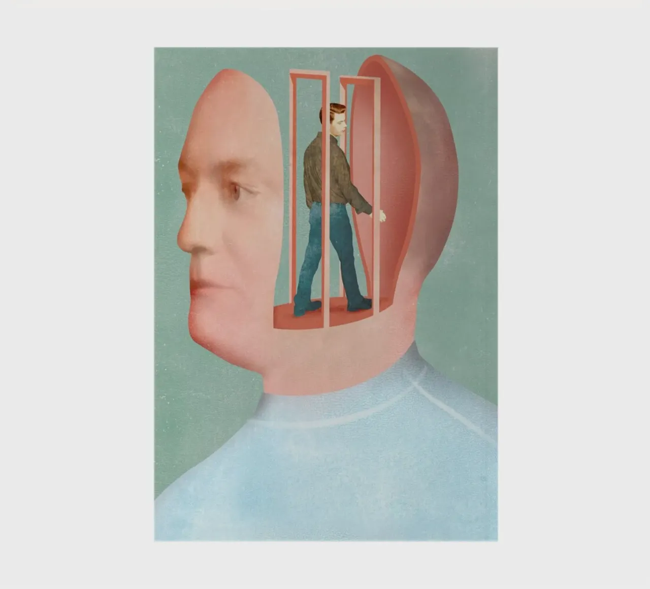 Inside Head notebook by Ellen Weinstein