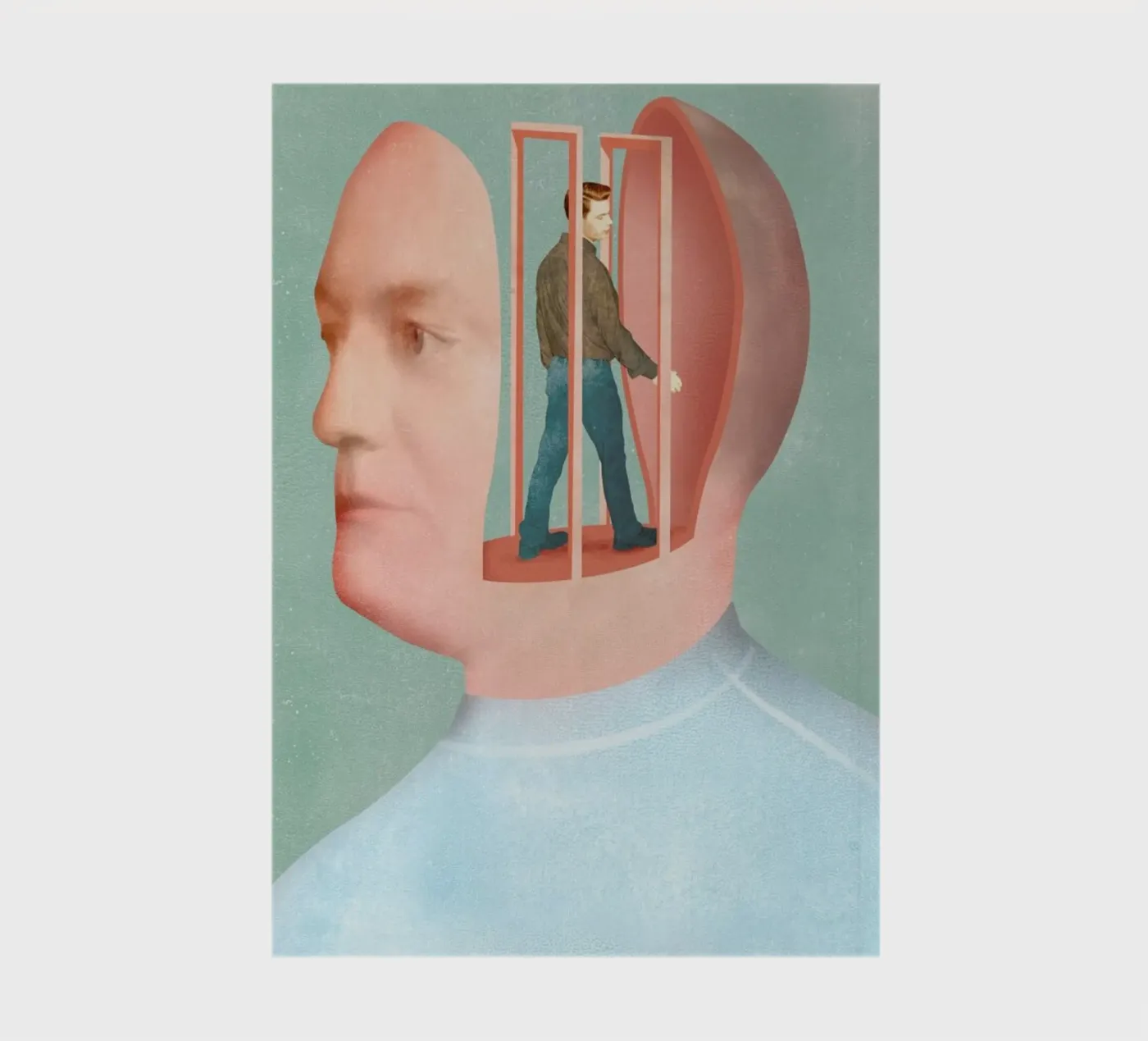 Inside Head notebook by Ellen Weinstein