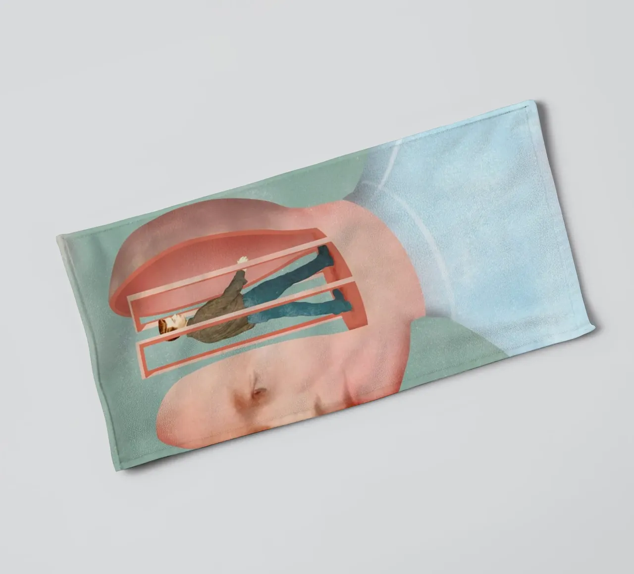 Inside Head badhanddoek van Ellen Weinstein