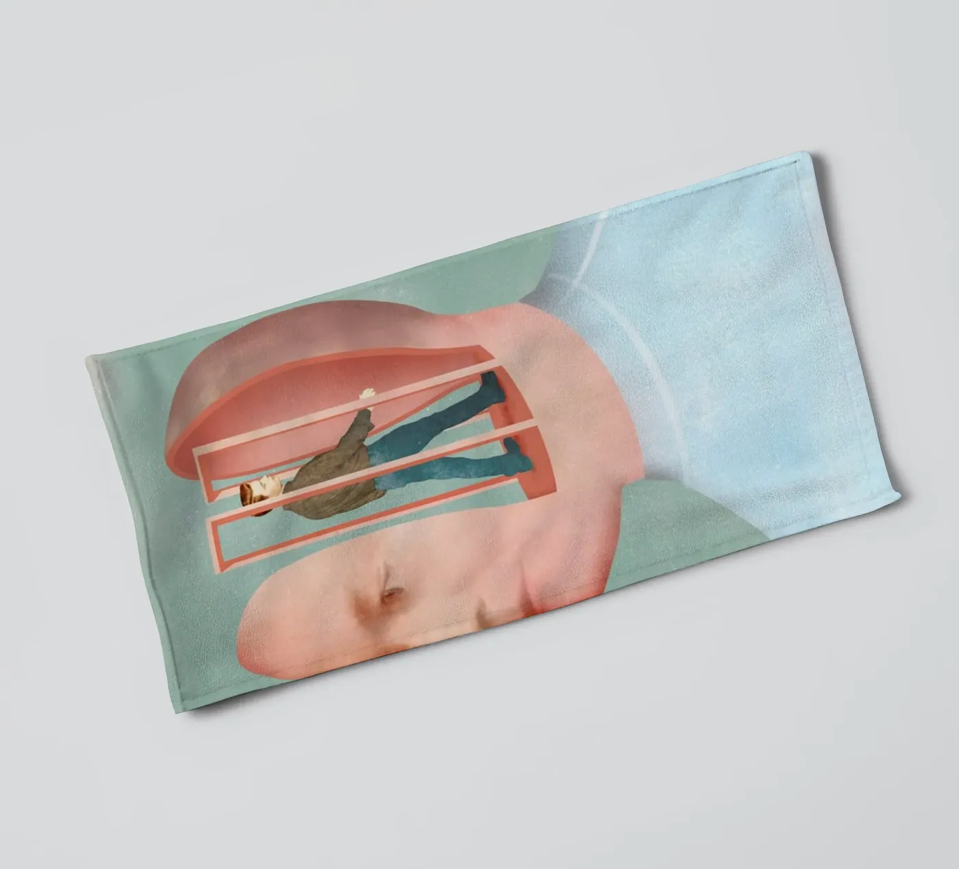 Inside Head badhanddoek van Ellen Weinstein