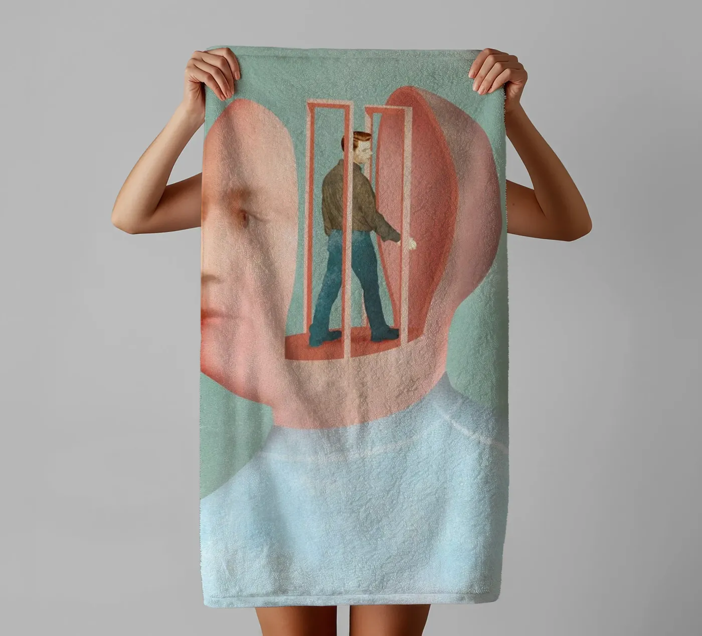 Inside Head badhanddoek van Ellen Weinstein