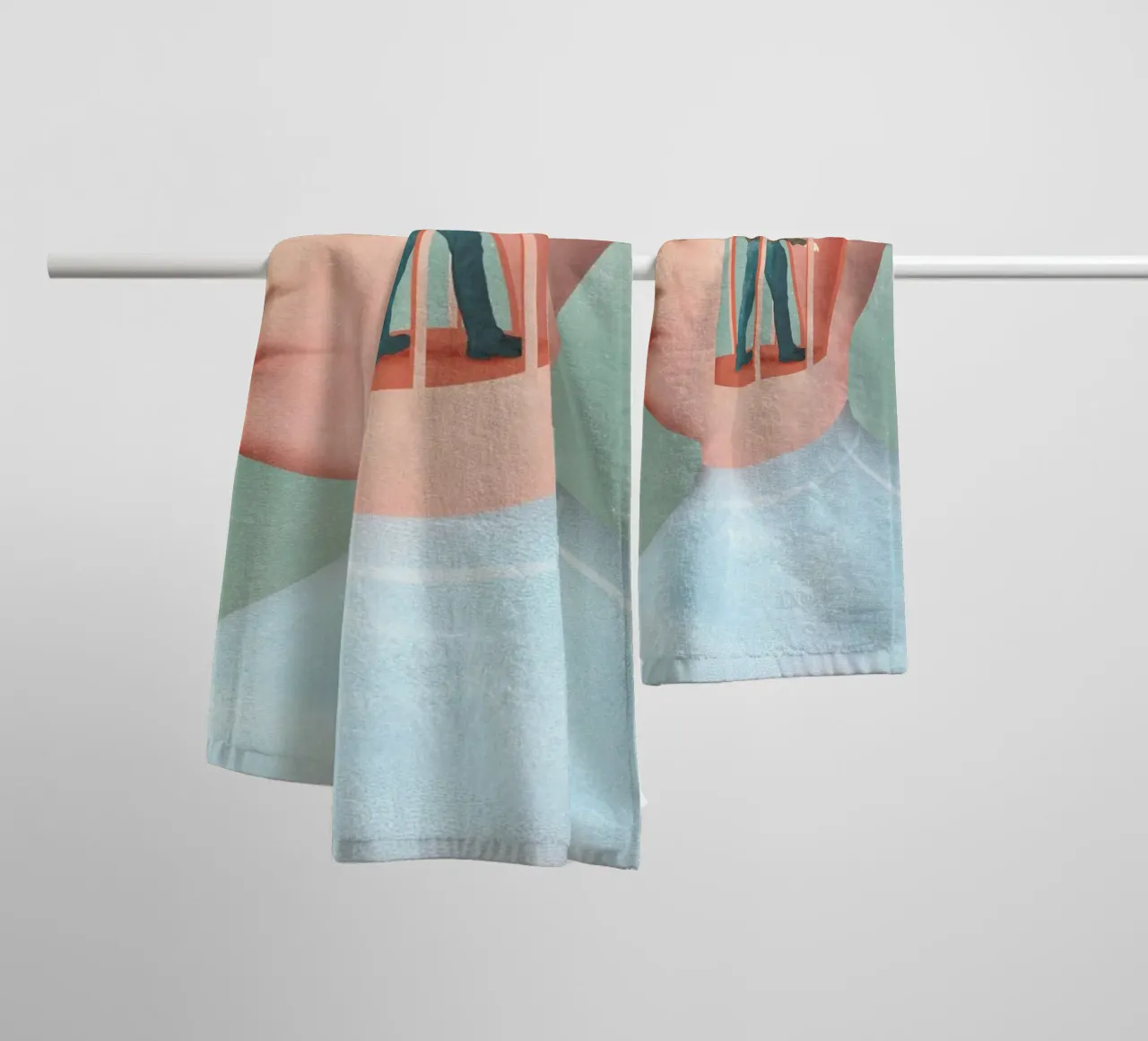 Inside Head badhanddoek van Ellen Weinstein