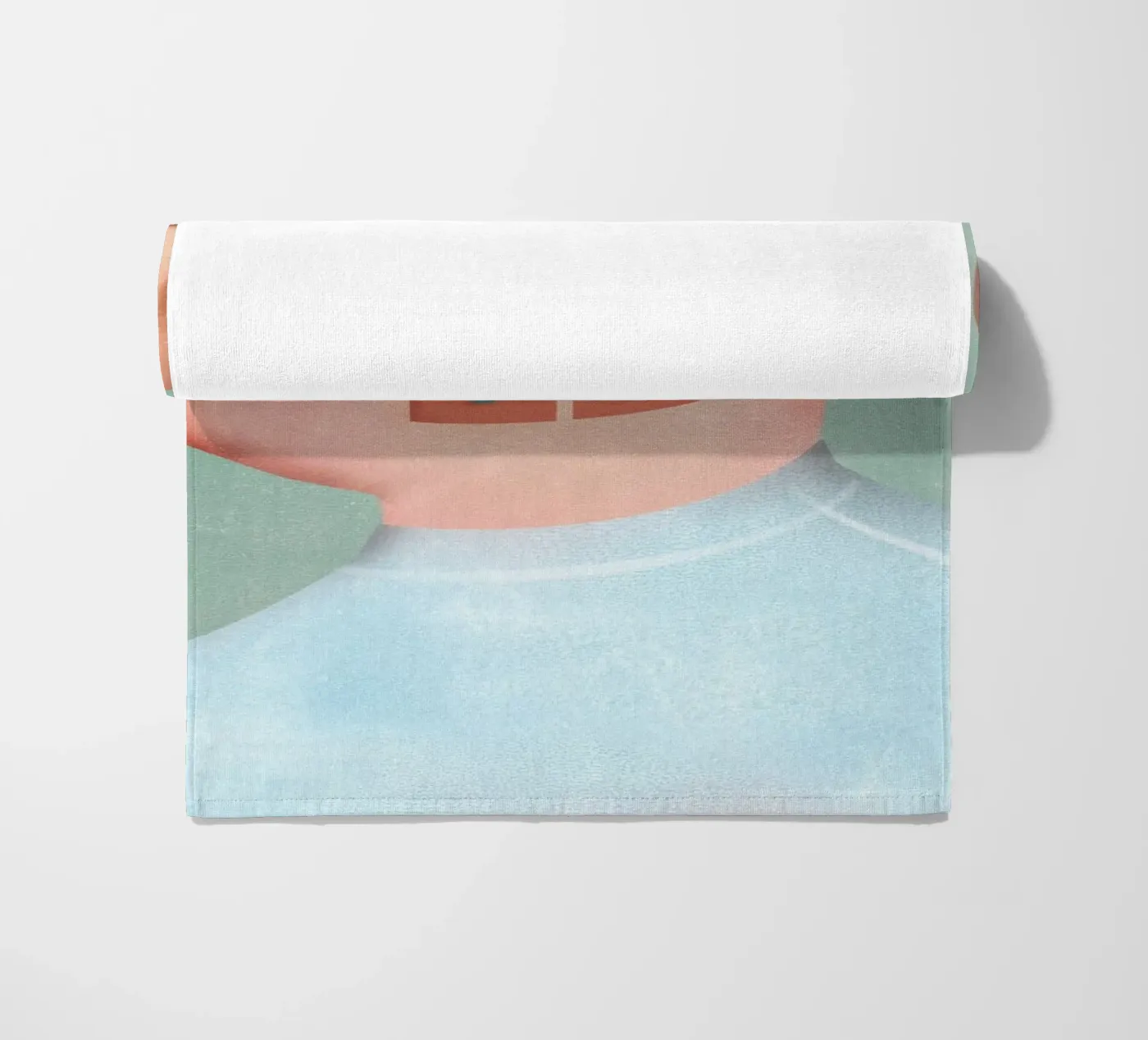 Inside Head beach towel by Ellen Weinstein