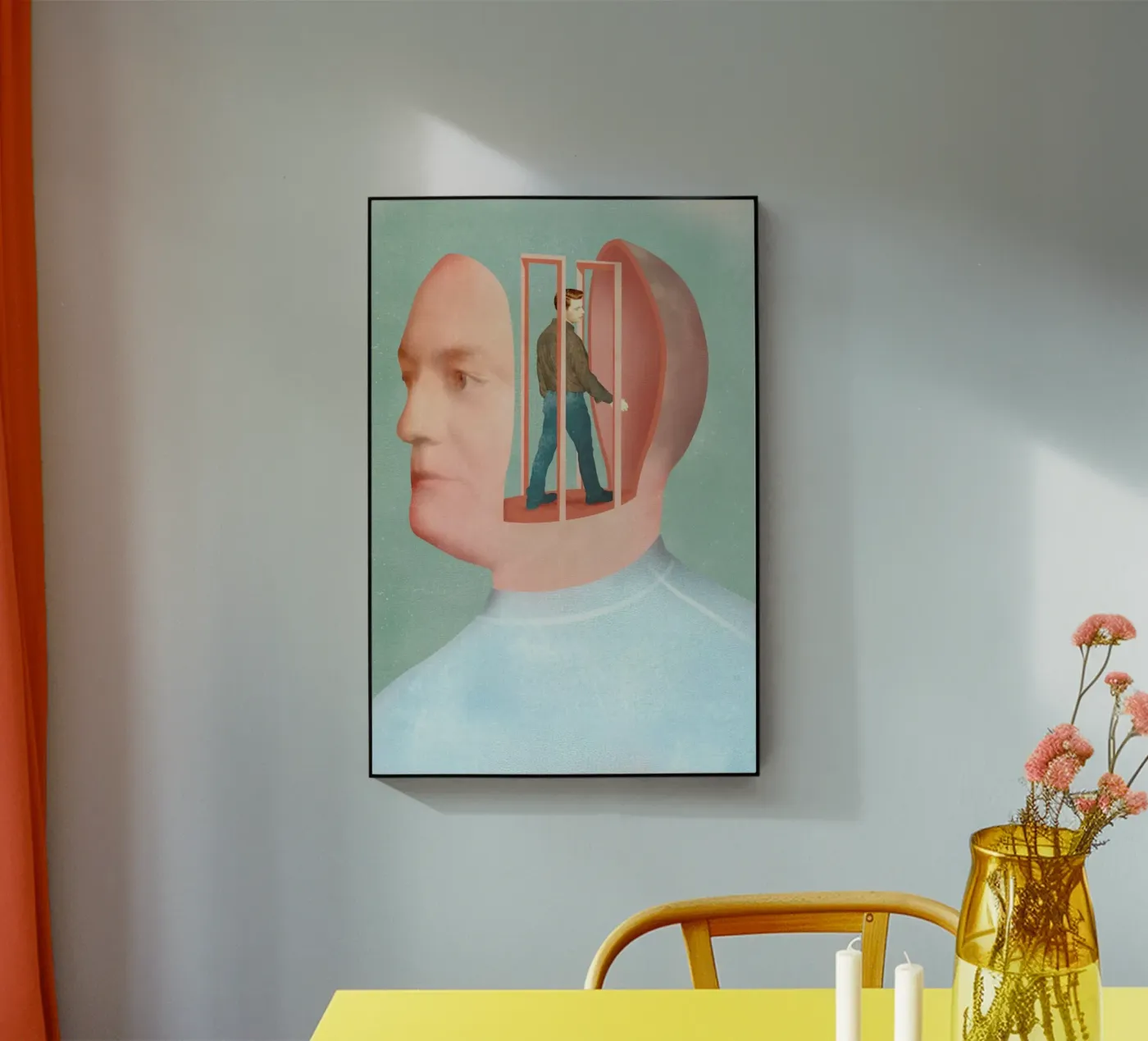 Inside Head plexiglas de Ellen Weinstein