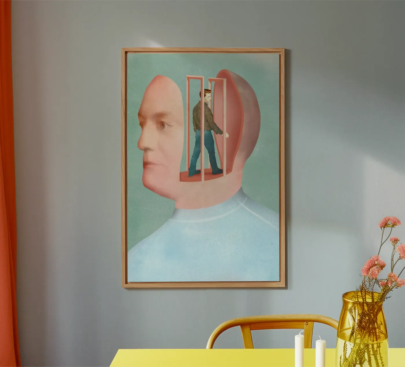 Inside Head forex plate by Ellen Weinstein