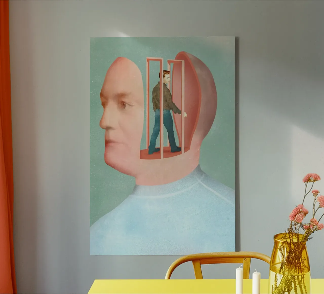 Inside Head tela da Ellen Weinstein