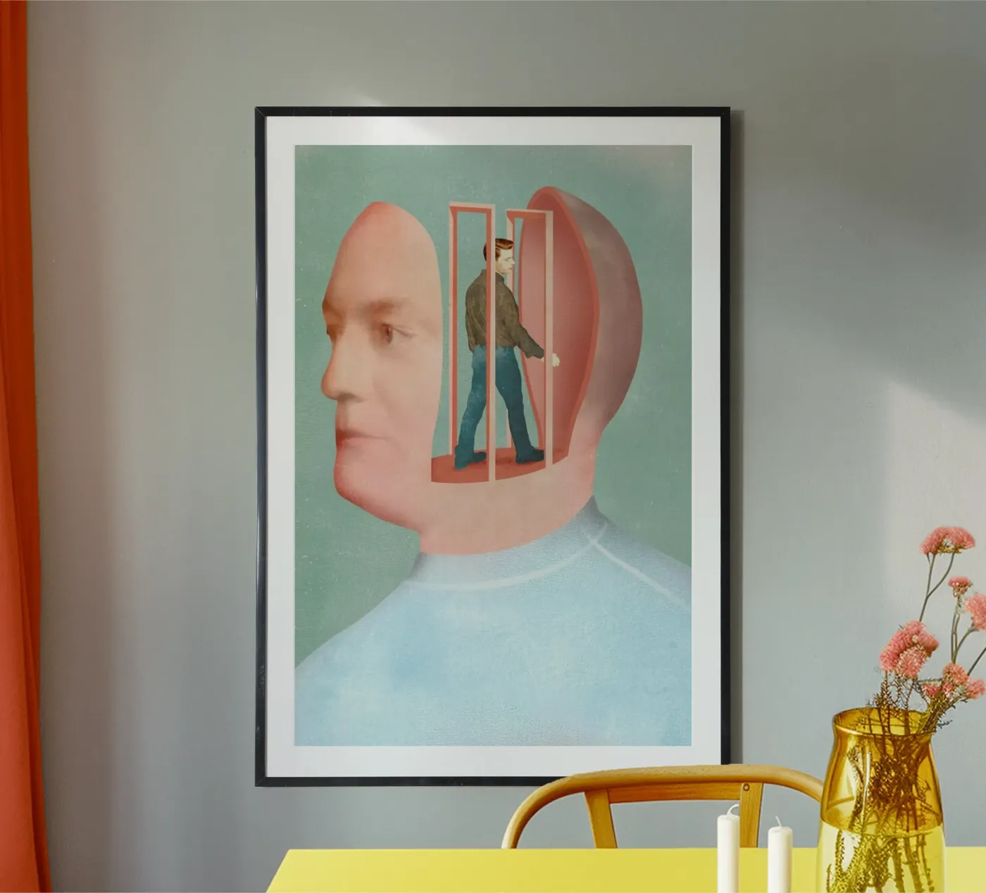 Inside Head Poster von Ellen Weinstein